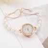 Adjustable Quartz Watch Precise Women's Watch Trendy Pearl Bracelet Watch  Birthday Gift