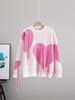 Cross Love Tassel Knitwear: Stylish Autumn/Spring European-American Patchwork Round Neck Pullover
