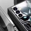 Kreatives Glas Handyhülle mit Totenkopf Geeignet für Samsung Galaxy S26 S25 S24 S23 S22 S20 FE Ultra Plus Anti-Drop Rückseite