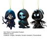 Cloak Skeleton Man Pendant 2D Flat Acrylic Bag Charm Car Rearview Mirror Ornament Halloween Christmas Tree Decoration