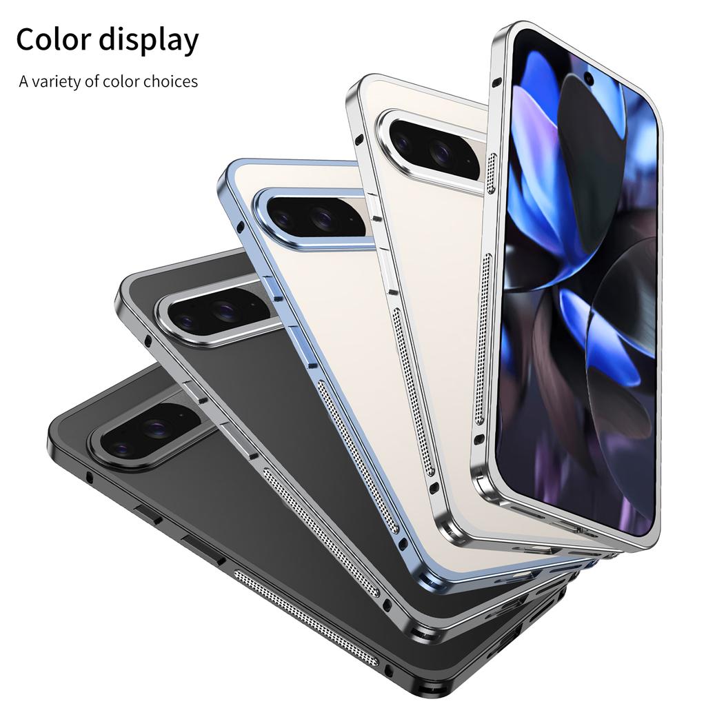 For Google Pixel 10/10 Pro Bumper Cases Metal Frame Heat Dissipation Cover with Lens Protector