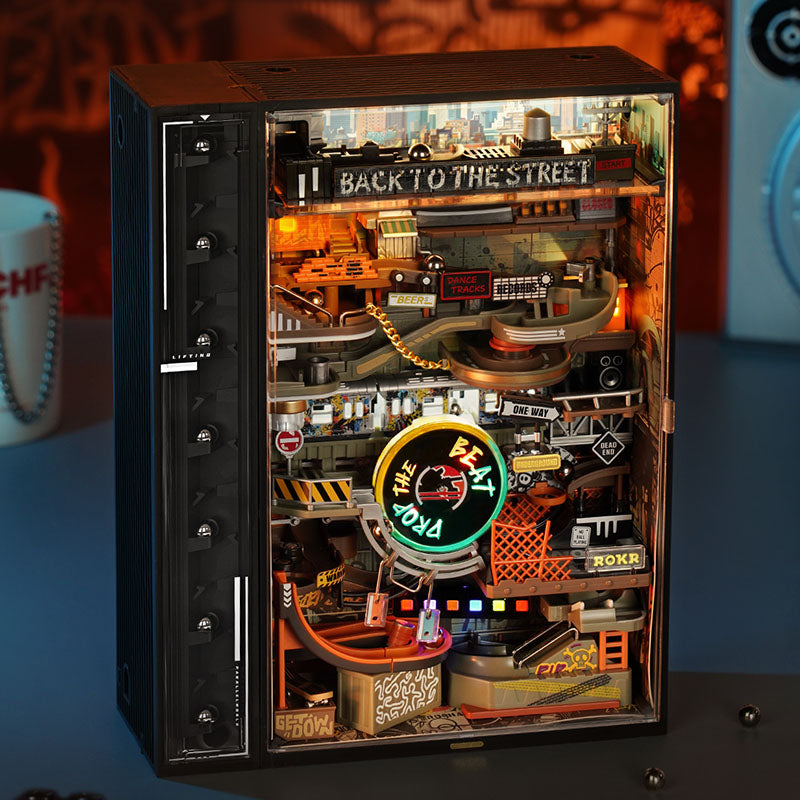 ROBOTIME ROKR Hip-Hop Street Marble Run Mechanical 3D Puzzle MR03S