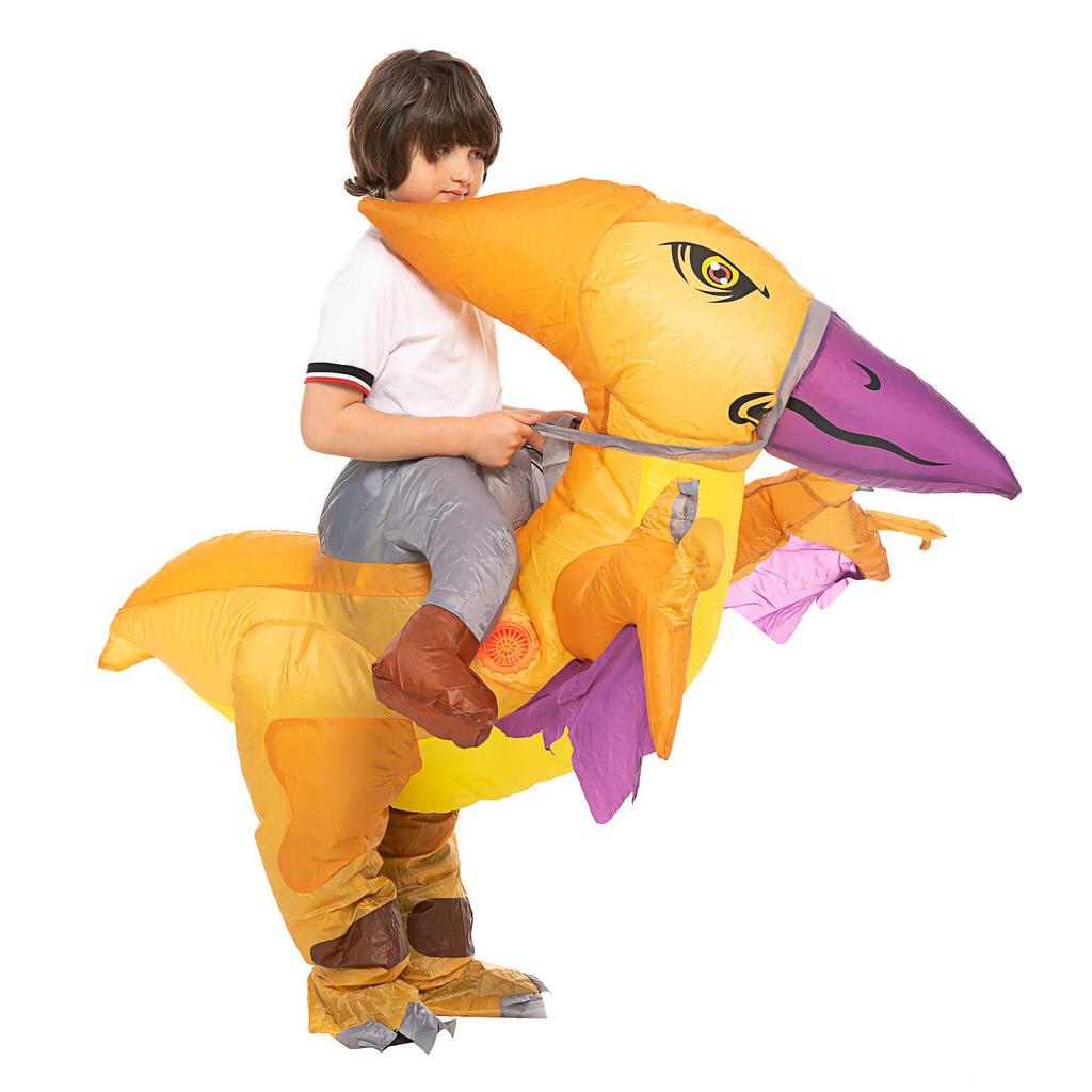 Aufblasbares Dinosaurier-Fahrradkostüm – Lustige Requisite für Partys & Cosplay