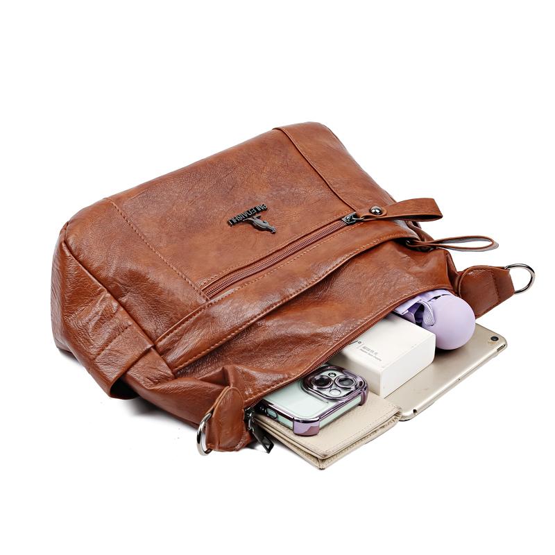 Damska torba dla matki w średnim wieku, torba typu crossbody, torba pod pachami, duża pojemność, torba na ramię