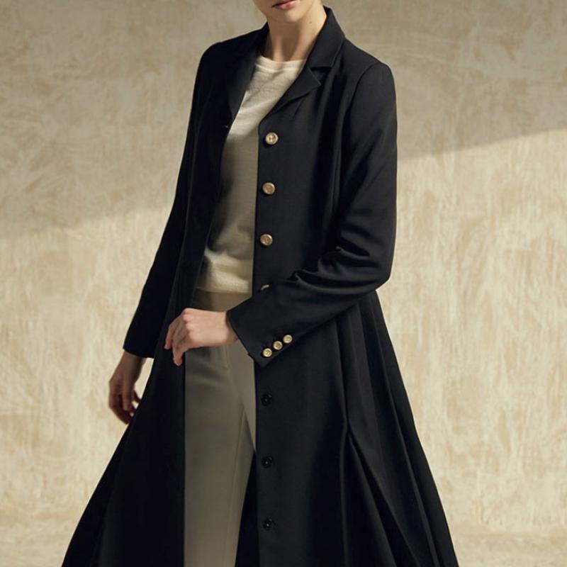 Elua Pleated Trench Dress + Belt
