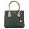 Michael Kors MK Mercer Lock Accordion Letter Logo Color Block Commuter Faux Leather Crossbody Handbag Medium Women Handbag Green 30H8GM9M8T-347