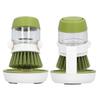 Automatically Add Liquid Dishwashing Brush Non Oily Cleaning Brush Kitchen Cleaning Tool(Green )