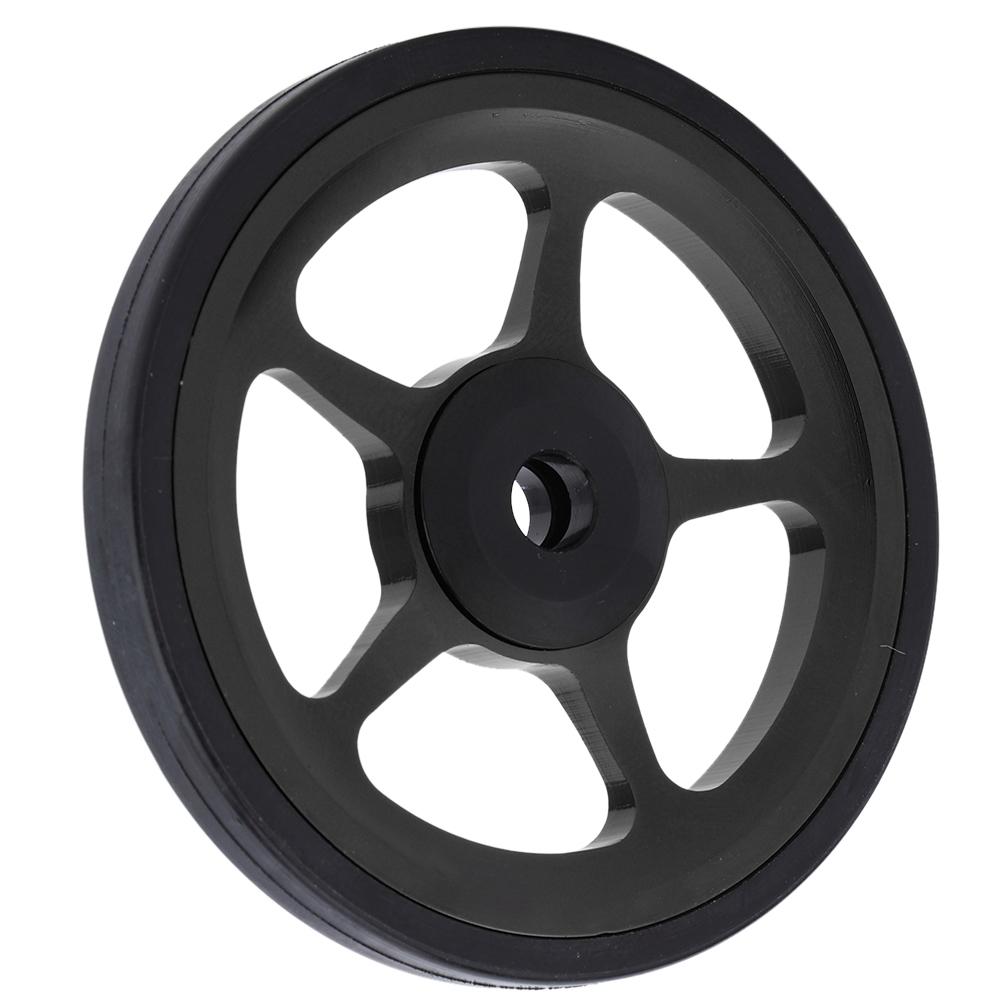 Sykkel som kan klappes sammen Aluminium Lett Hjul Sykkel med Skyvehjul og Monteringsskrue Svart