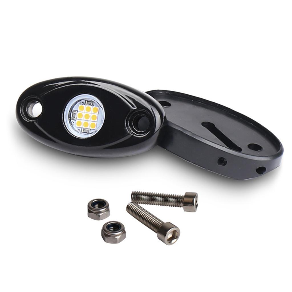 8 Packs LED Rock Lights for Trucks IP67 Waterproof Under Body Wheel Well Light Exterior Interior