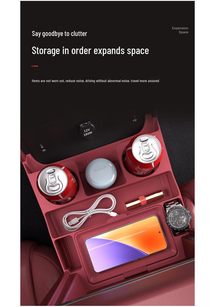 Fits 26 Lantu Tianshan X8 Models: Center Console & Glasses Storage Box Car Accessories