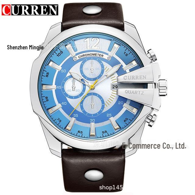 CURREN Men s 8176 Stylish Large Dial Calendar Casual Sports Watch
