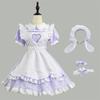 Super Cute Lolita Bunny Girl Maid Heart Hollow-out Cosplay Costume (Plus Size)