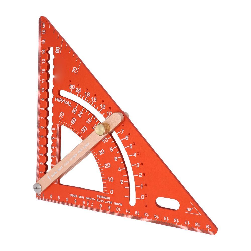 Aluminum Alloy Multi Angle Measuring Tool Engraved Scale Carpenter Square Protractor Woodworking