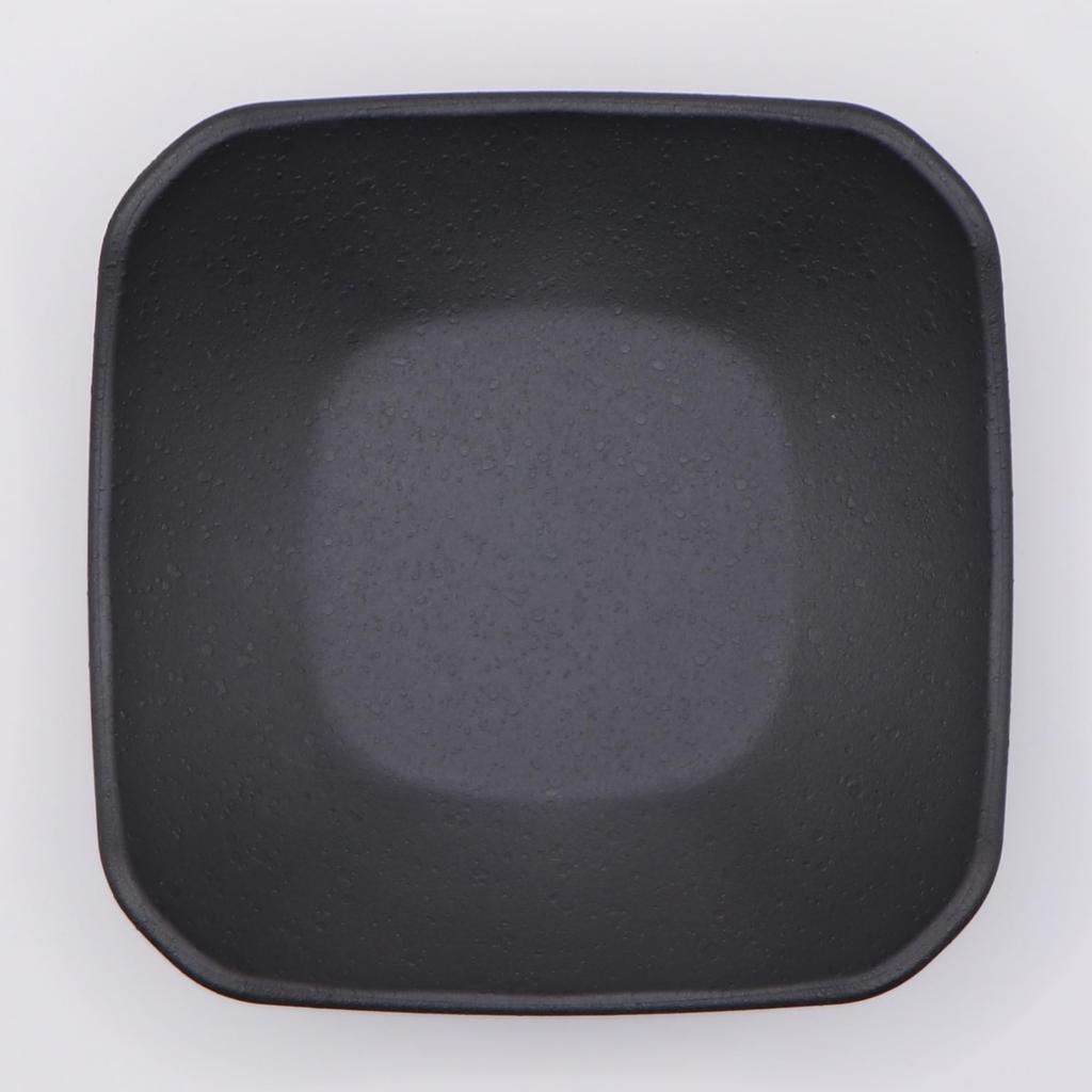 [ware hendey] Schlichte quadratische kleine Schale, 11 cm, Unzerbrechlich, Hergestellt in Japan, Premium Schwarz, Hitzebeständig (240 Grad), Spülmaschinenfest, Mikrowellengeeignet,