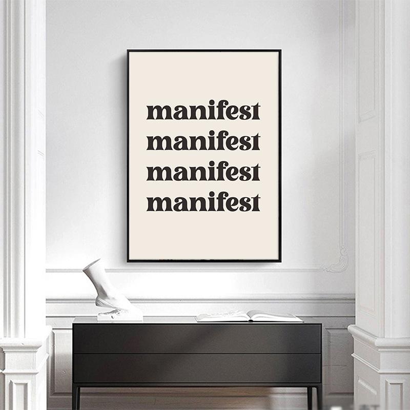 Закон притяжения принт в стиле бохо художественная цитата проявление холст плакат — фото 4