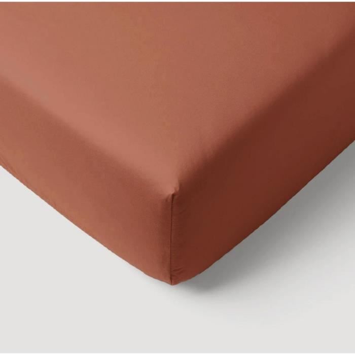 Drap housse - P'TIT DODO - 60 x 120 cm - Jersey - Tomette