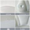 Machine Washable 4D Mesh Bathtub Pillow with Suction Cups