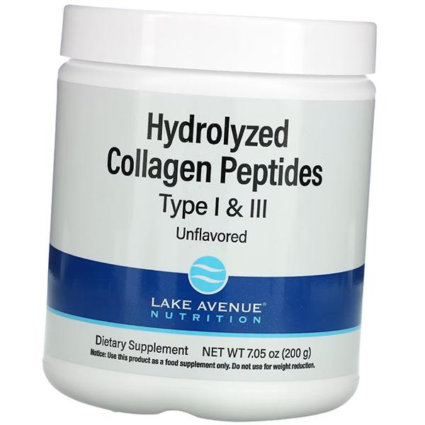 Hydrolyzed Collagen Types 1 and 3, Hydrolyzed Collagen Peptides, Lake Avenue Nutrition (68572002)