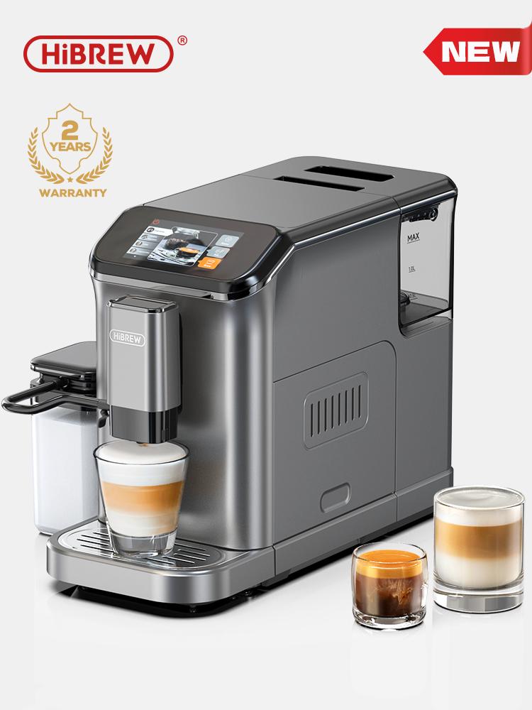 HiBREW Fully Automatic Espresso Machine Cappuccino With Grinder Programmable H16