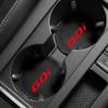2pcs Car Badge Coasters Suede Water Cup Bottle Holder Anti-slip Mats Accessories For Hyundai Tucson Solaris GDI I20 I30 IX20 i10 B32
