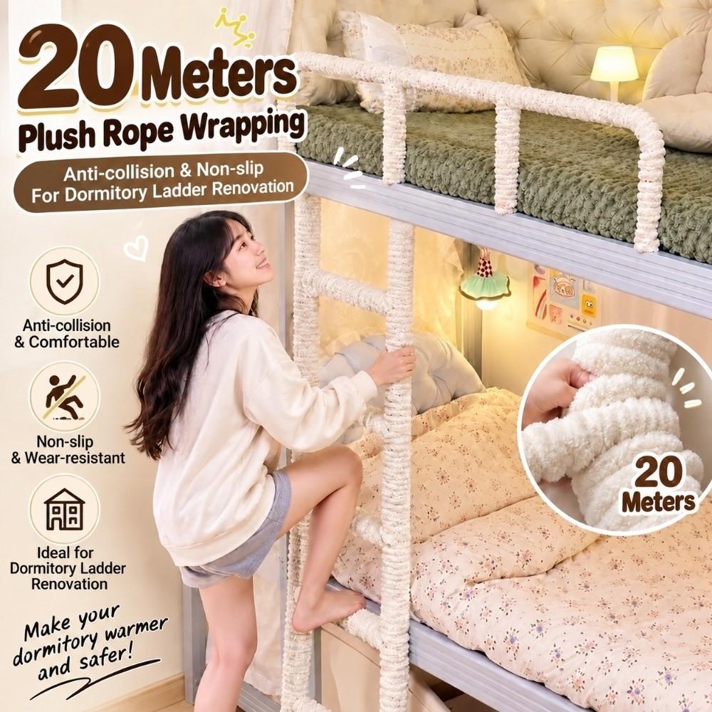 Multicolor Chunky Chenille Yarn Soft Fluffy Giant Bulky Yarn Bunk Bed Ladder Decor