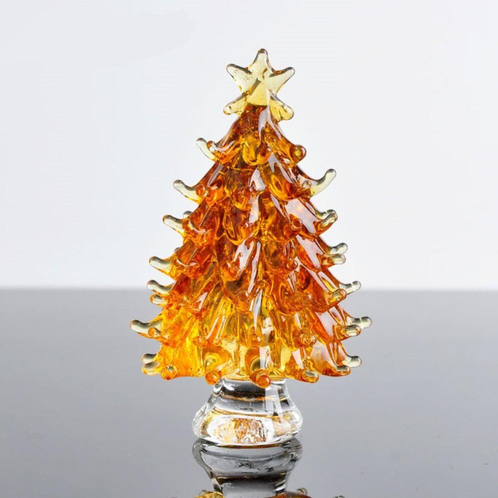 

Home Xmas Decoration Christmas Decor Art&Collection Crystal Miniature Home&Office жовтий