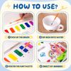 YPLUS Watercolor Painting Book for Toddlers Reusable Watercolor Paper Includes Brush Painting and Craft Gift Unicorn (Ages 3+) - - - -