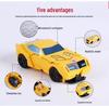 Children's One-Step Transforming Optimus Prime & Bumblebee Autobot Dinosaur Toy