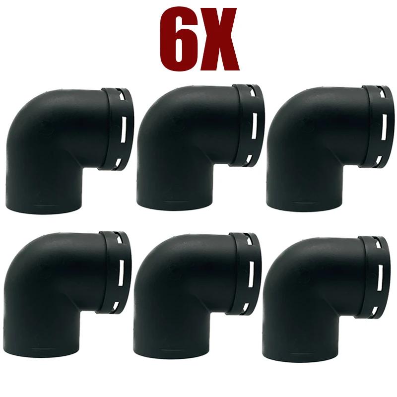 1/2/4/6X 60mm/2.36inch Diesel Parking Heater Air Vent Outlet L Shape Elbow Ducting Pipe Exhaust Connector Joiner Car Truck VAN