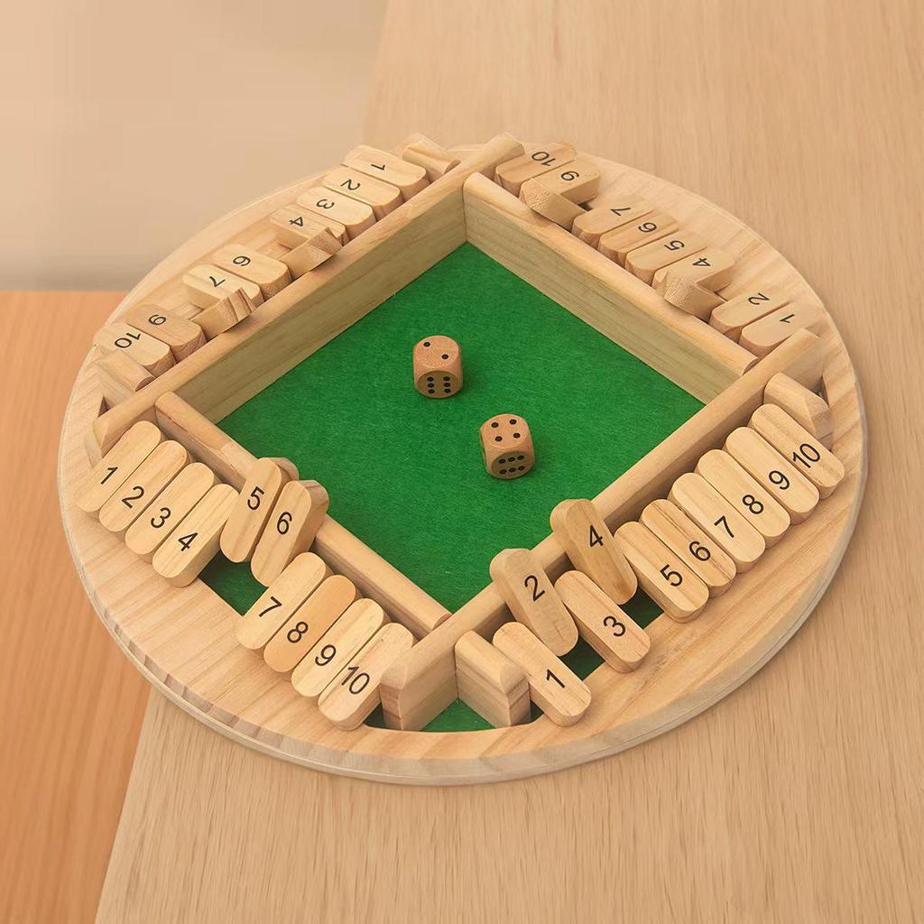 Multiplayer Wooden Number Flip Game: Interactive, Casual Fun for Kids and Adults