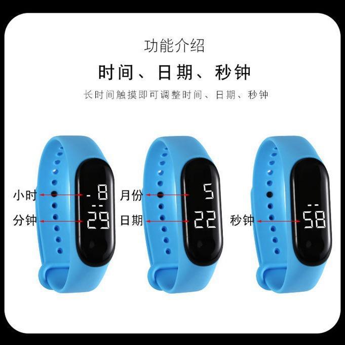 Trendy Fashion Waterproof Sports Electronic Watch, Male And Female Students Mountaineering Outdoor Led Wrist Watch