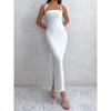 Summer New Women clothes Sexy Hanging Neck Sling Gyaru Long dress Backless Temperament Slim fit Slimming Lace-up Dress