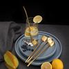 304 Stainless Steel Straw Spoon, Creative Watermelon Scraper Spoon, Spiced Straw Spoon For Beverages And Coffee Stirring Spoon
