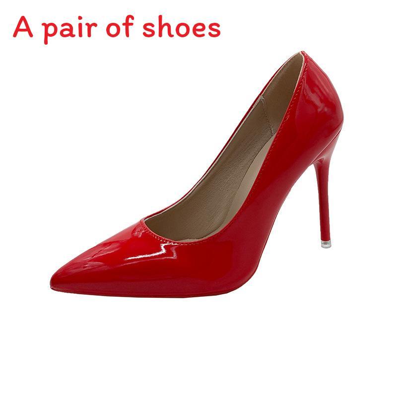 Elegant Pu Leather Pointed Toe High Heels For Womens Office And Formal Events