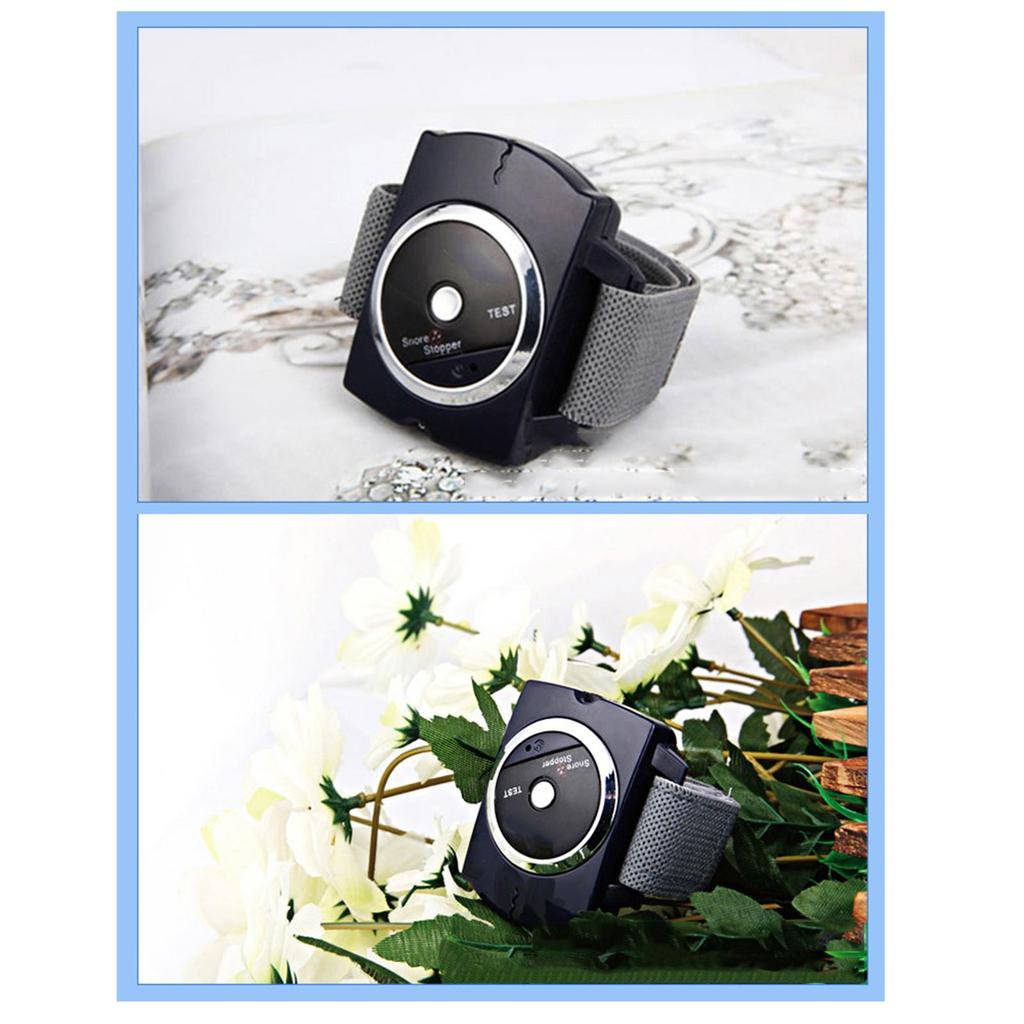 Intelligent Snore Stopper Biosensor Anti Snoring Device Infraröd stråle upptäcker Armband Sovhjälp