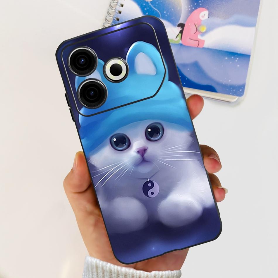 For Tecno Pova 6 Neo Phone Case Pova6 Neo 4G 2024 Elegant Printing Soft Silicone TPU Cases