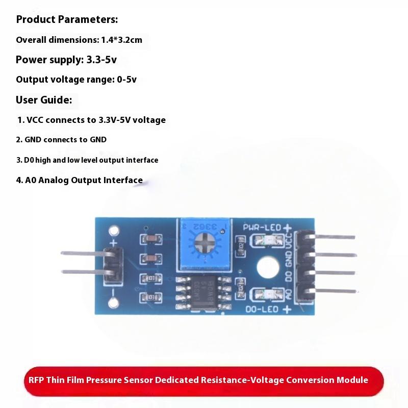 

1Pc FSR402 Resistive Membrane Pressure Sensor Module - Flexible Force Sensitive Analog Load Cell 4/5/7/110mm for Arduino