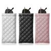 Spring Load Eyeglasses Case Portable Sunglasses Pouches Leather Eyeglasses Case for Travel and Daily Use