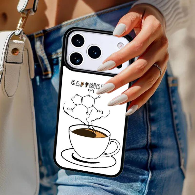 Science Chemistry Caffeine Phone Case For iPhone 17 Air 14 15 13 12 Max Cover For Apple 16e 11 Pro Max Plus Coque