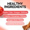 Apple cider vinegar, ginger root powder, 120 Vegetable Capsules Dietary Supplement