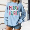 Women's Loose Comfortable Casual Fashionable Character Printing Round Neck Long Sleeved Sweatshirt