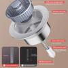 Upgraded Silicone Kitchen Sink  Strainer And Stopper Combo, 304 Stainless Steel Wrapped Housing, Silicone Anti-Clog Basket Strainer With Handle