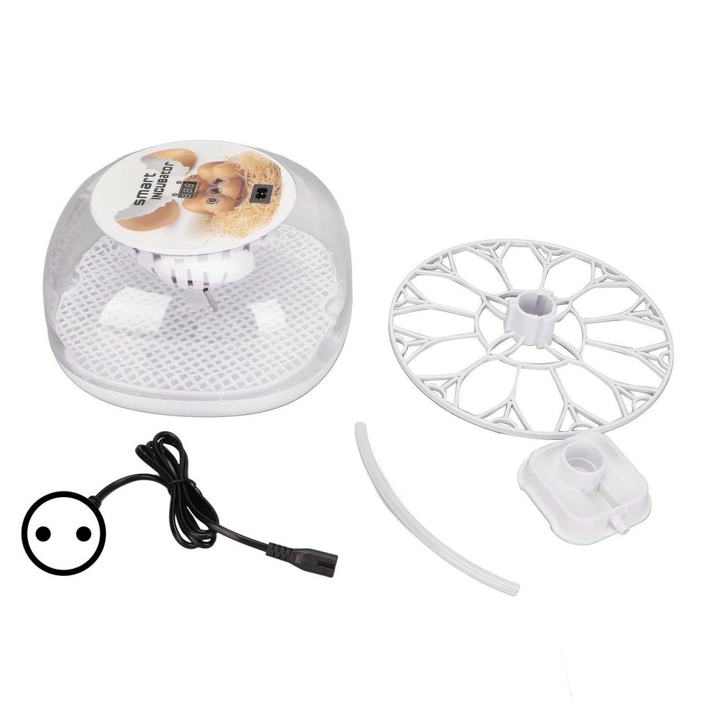 Egg Incubator Mini Automatic 12 Egg Hatcher with Fully Transparent Insulation Cover for Hatching