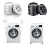 4Pcs Washing Machine Feet Pads Anti Vibration Non Slip Elasticity Rubber Mat Refrigerator Floor Furniture Prote Shock Proof Pad