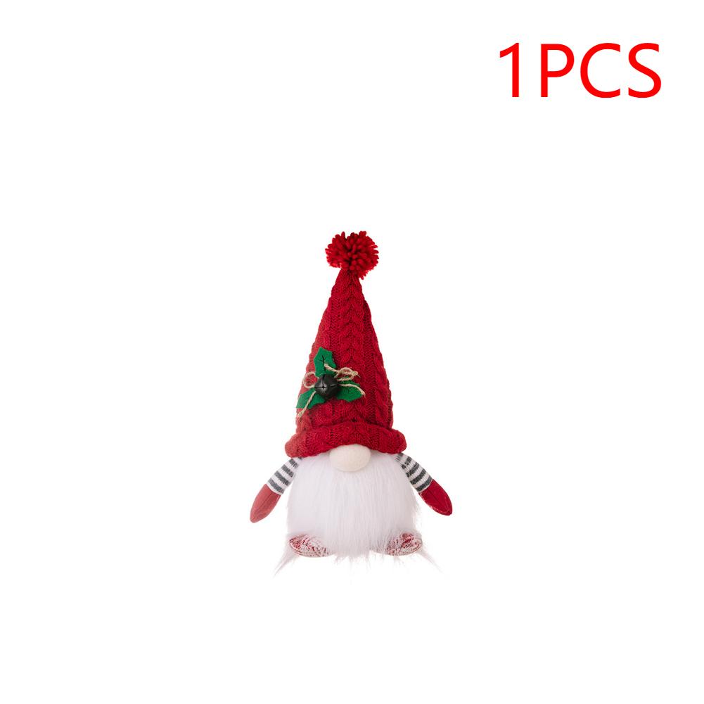 

1/2/3PCS Xmas Plush Gnome with Light Plush Tabletop Santa Figurine Scandinavian Gnome Figurine Christmas Home Mantel Decoration