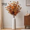 Fall Artificial Eucalyptus Stems Stems, Leaves, Fake Greenery Branches, Autumn Vase Fillers Flowers for Wedding Centerpiece Farmhouse Home Decoration