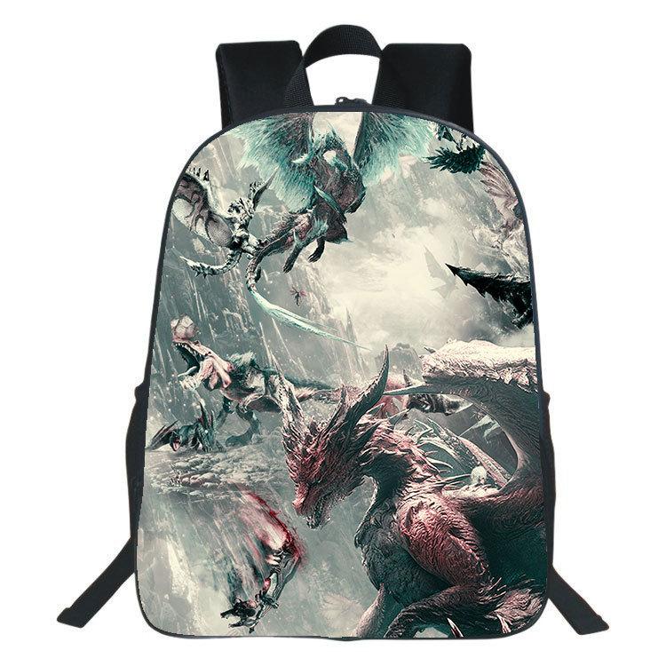 Monster Hunter Wilds Rugzak met Print Monster Hunter Wilds Studentenrugzak