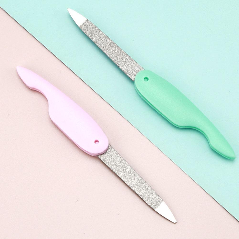 Μίνι Λιμάκι Νυχιών Πουλιού Αναδιπλούμενο Πλυμένο Και Γυαλισμένο Μανικιούρ Διπλής Όψης Υλικό Abs Διπλό Πλαστικό Νύχι I7K5