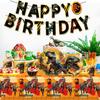 Suministros para Fiesta de Cumpleaños de Dinosaurios, 127 piezas Decoraciones para Fiesta de Dinosaurios Juego de Vajilla