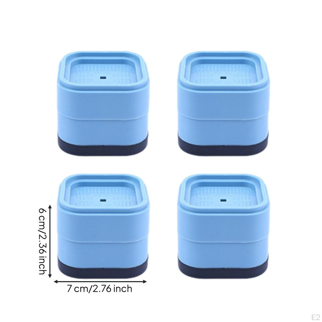 4 Pieces Laundry Appliance Feet Stackable Washer Support Textured Foot Pad